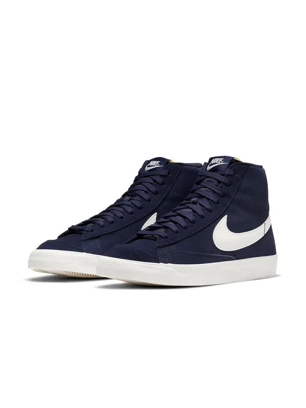 Кроссовки blazer mid '77 'navy suede' Nike — изображение 3 из 4, синий/белый