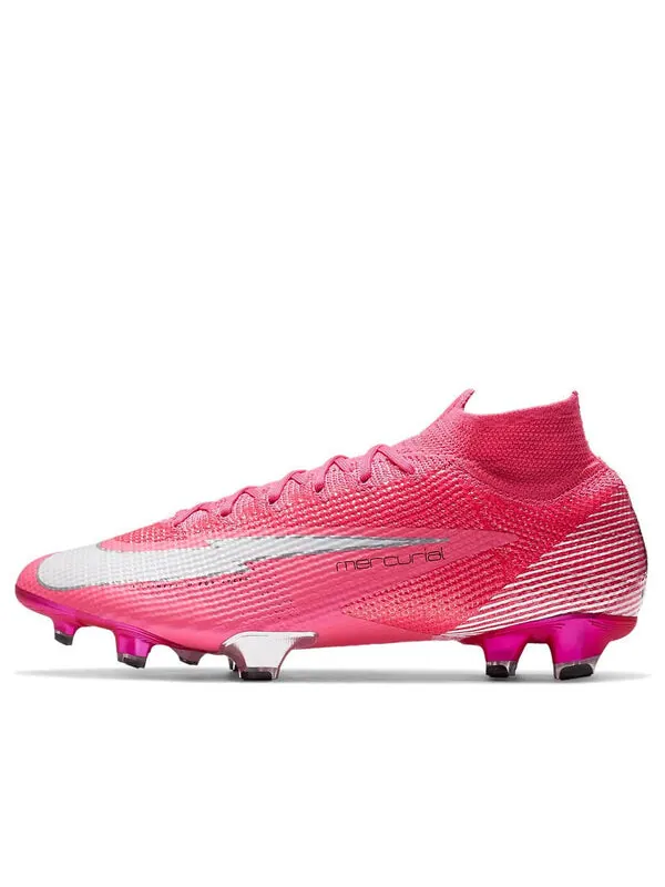 Кроссовки kylian mbapp x mercurial superfly 7 elite fg Nike — изображение 1 из 4, белый/черный/розовый
