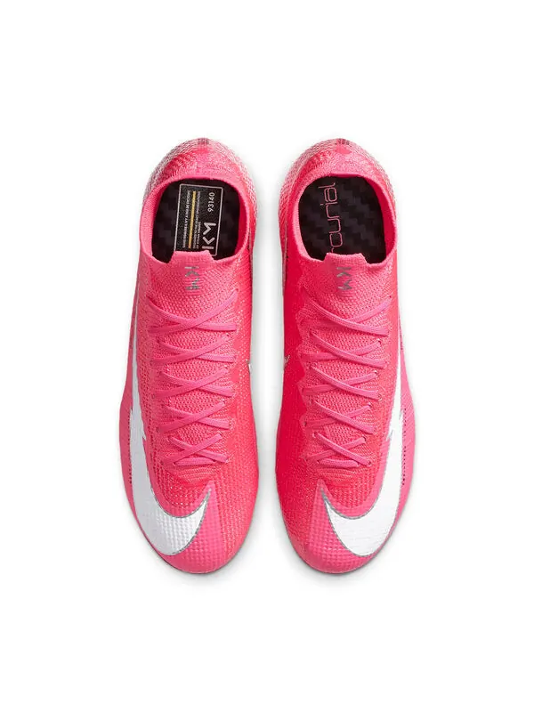 Кроссовки kylian mbapp x mercurial superfly 7 elite fg Nike — изображение 2 из 4, белый/черный/розовый