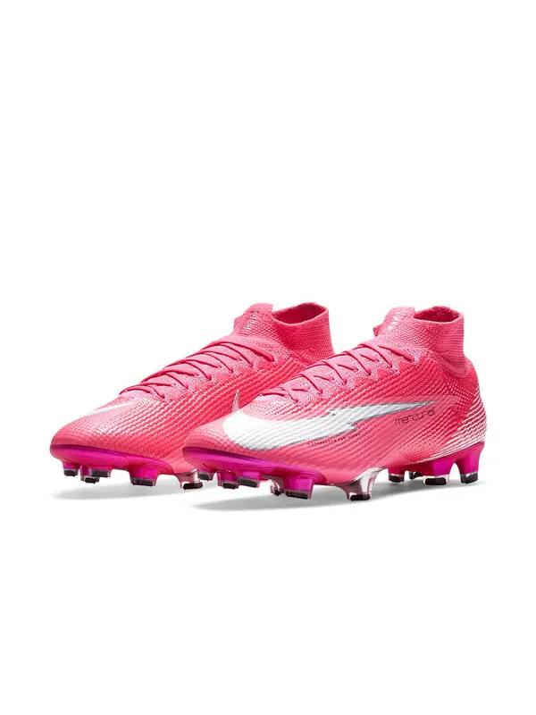Кроссовки kylian mbapp x mercurial superfly 7 elite fg Nike — изображение 4 из 4, белый/черный/розовый