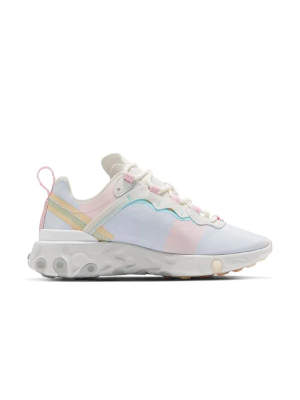 Кроссовки react element 55 голубые розовые Nike — изображение 2 из 4, синий/розовый