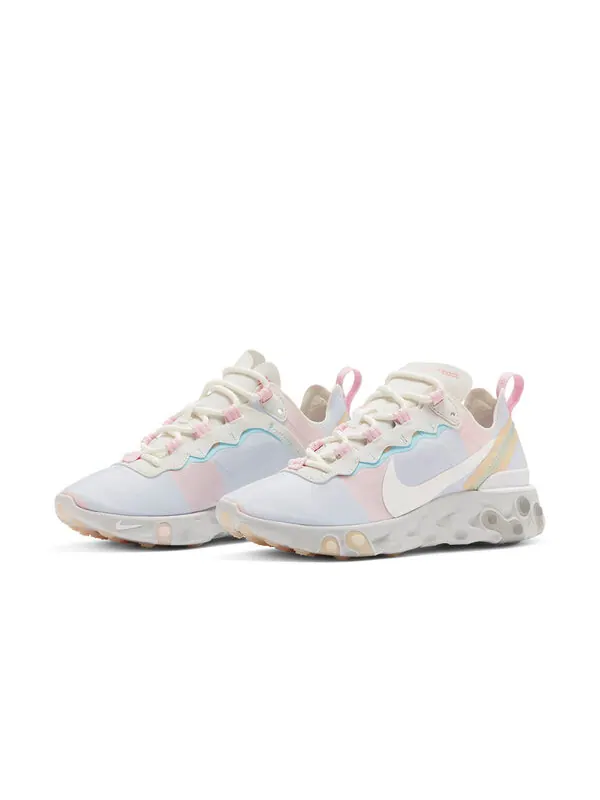 Кроссовки react element 55 голубые розовые Nike — изображение 3 из 4, синий/розовый