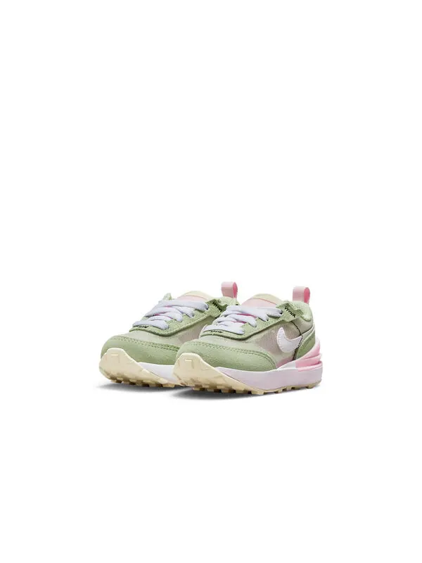 Кроссовки waffle one athleisure casual sports shoes green pink Nike — изображение 3 из 4, зеленый/розовый
