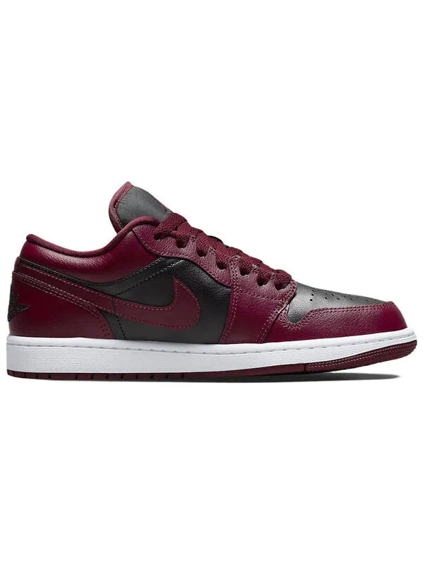 Кроссовки (WMNS) Air Jordan 1 Low 'Dark Beetroot' — изображение 2 из 4, черный/красный