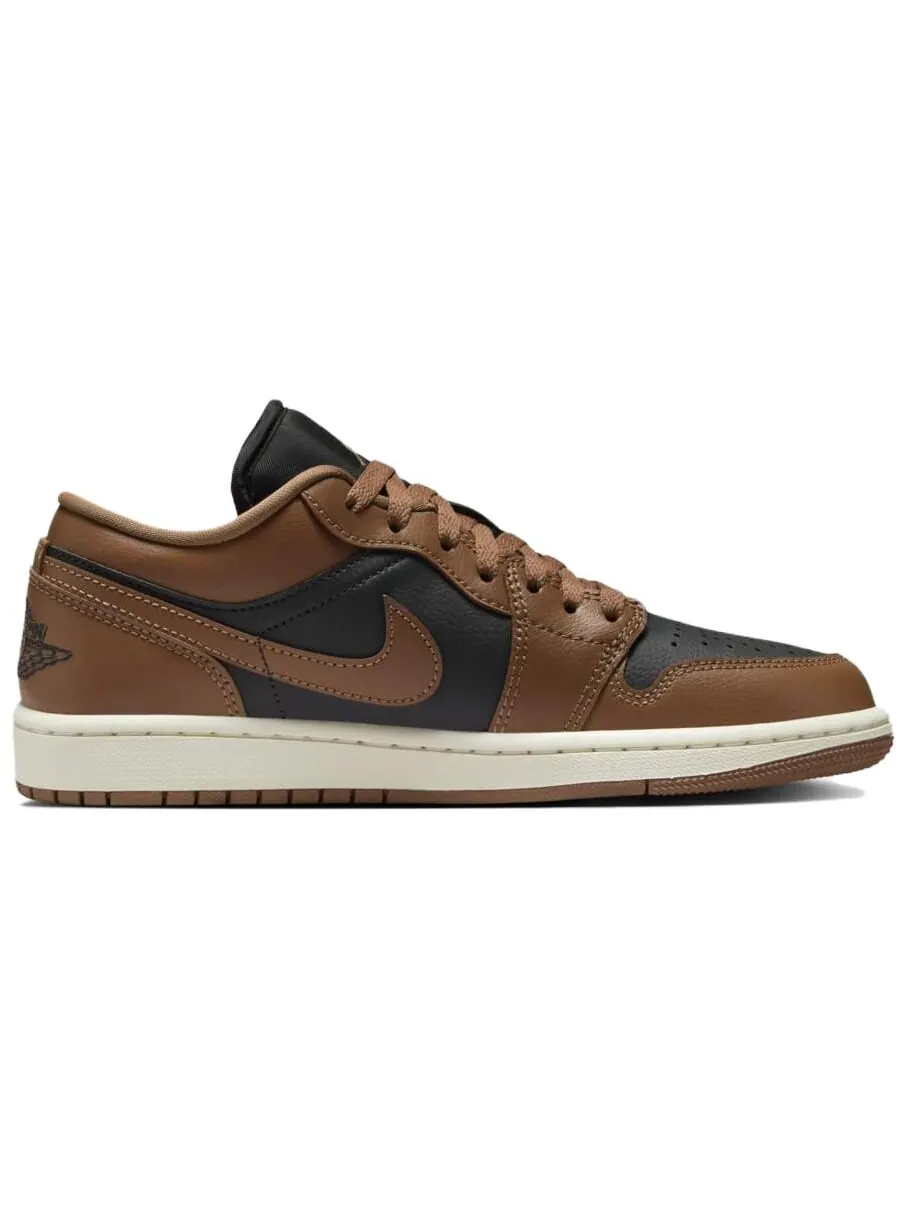 Кроссовки Air Jordan 1 Vintage Basketball Women's Low-top — изображение 2 из 5, коричневый