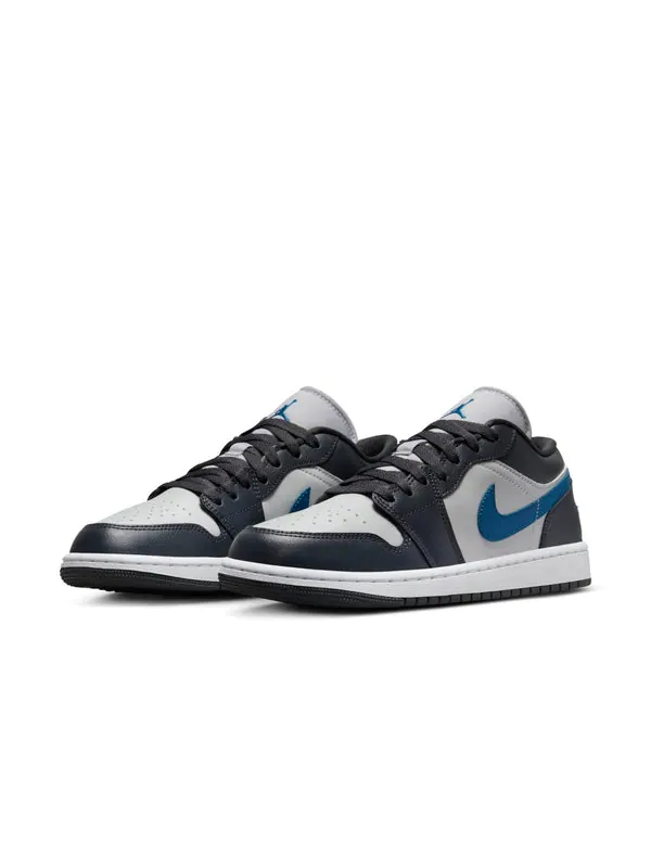 Кроссовки 1 low 'anthracite industrial blue' Air Jordan — изображение 3 из 4, серый/белый/синий
