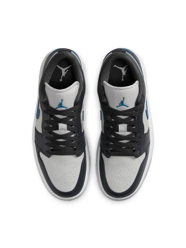 Кроссовки 1 low 'anthracite industrial blue' Air Jordan — изображение 4 из 4, серый/белый/синий