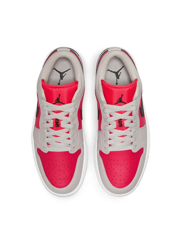 Кроссовки 1 low 'light iron ore siren red' Air Jordan — изображение 4 из 4, светлый/красный/черный