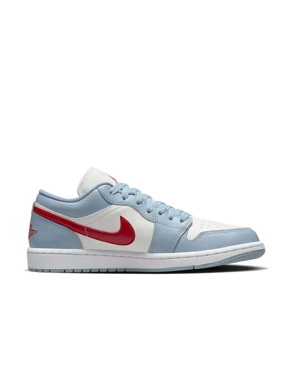 Кроссовки 1 низкие Air Jordan — изображение 2 из 4, синий/белый/красный