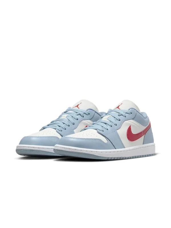 Кроссовки 1 низкие Air Jordan — изображение 3 из 4, синий/белый/красный