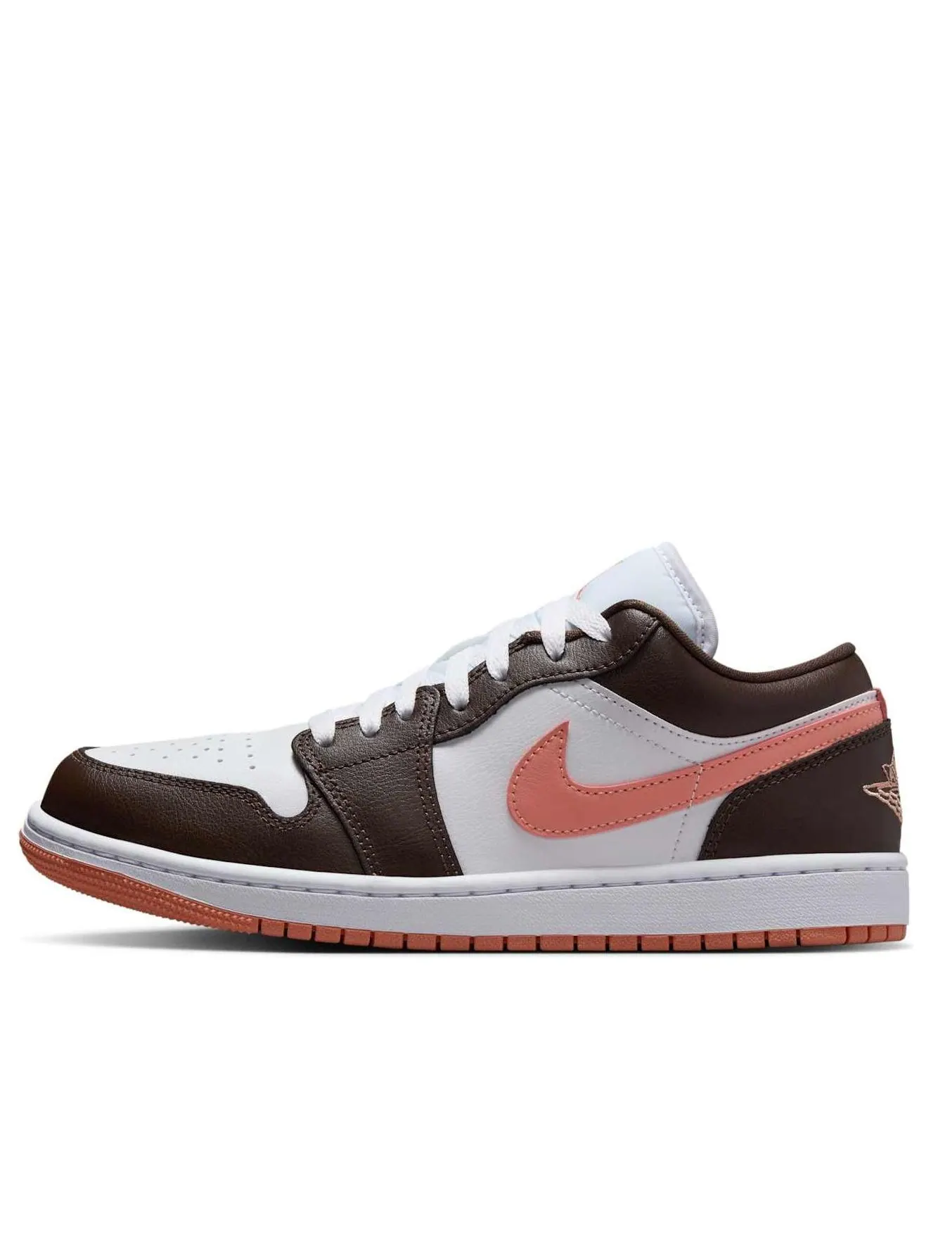 Кроссовки (WMNS) Air Jordan 1 Low 'Brown Pink' — изображение 1 из 6, коричневый