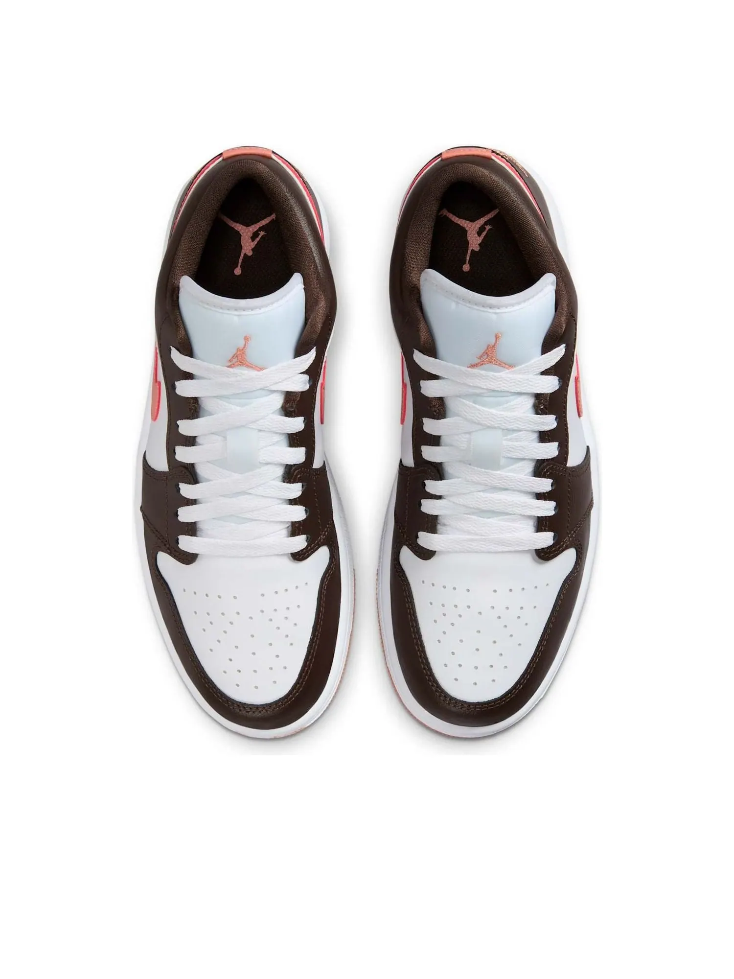 Кроссовки (WMNS) Air Jordan 1 Low 'Brown Pink' — изображение 2 из 6, коричневый