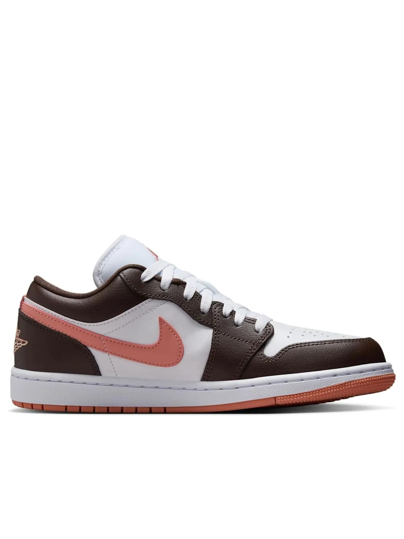 Кроссовки (WMNS) Air Jordan 1 Low 'Brown Pink' — изображение 6 из 6, коричневый