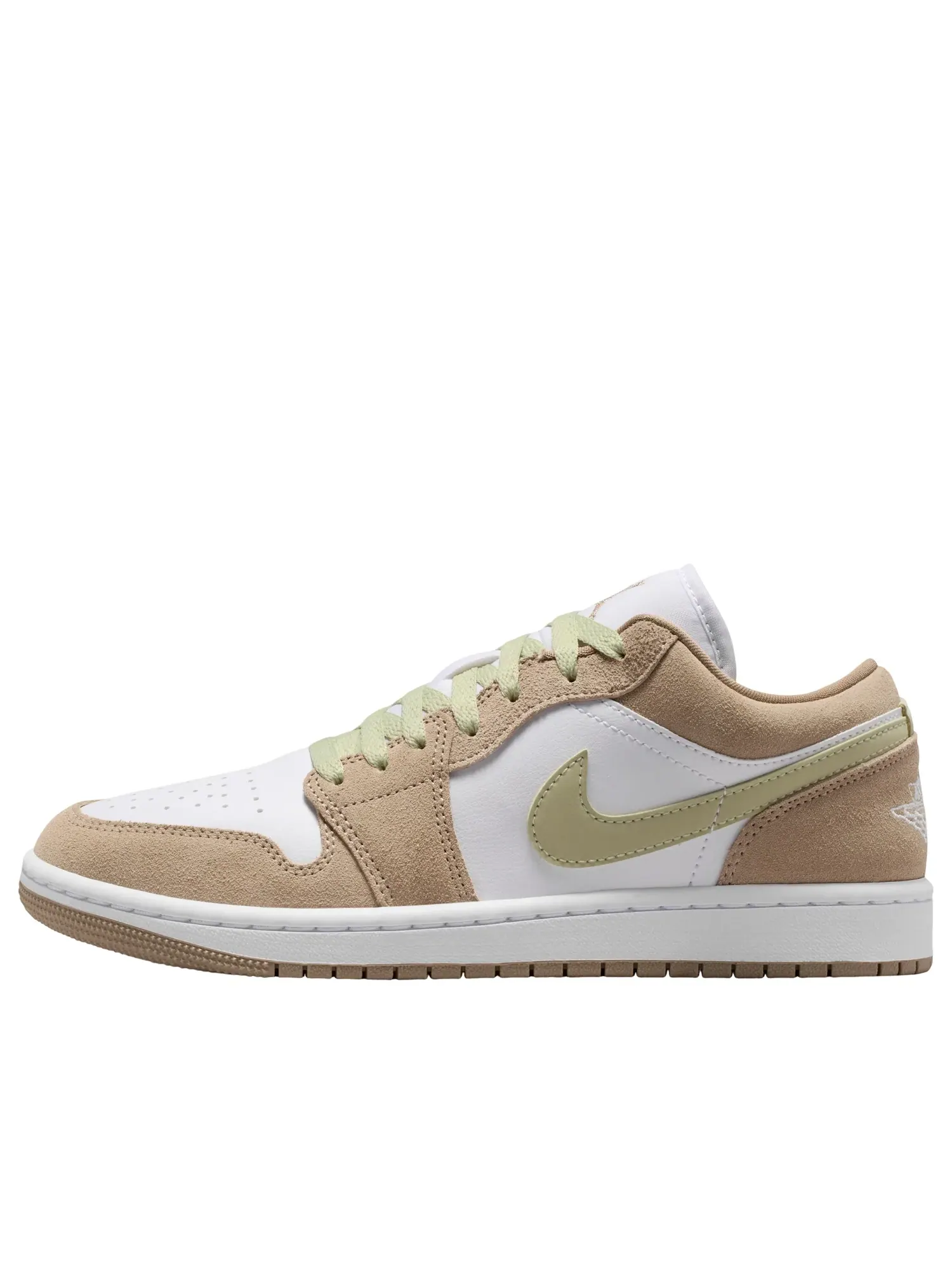 Кроссовки (WMNS) Air Jordan 1 Low 'Khaki Olive Aura' — изображение 1 из 7, белый