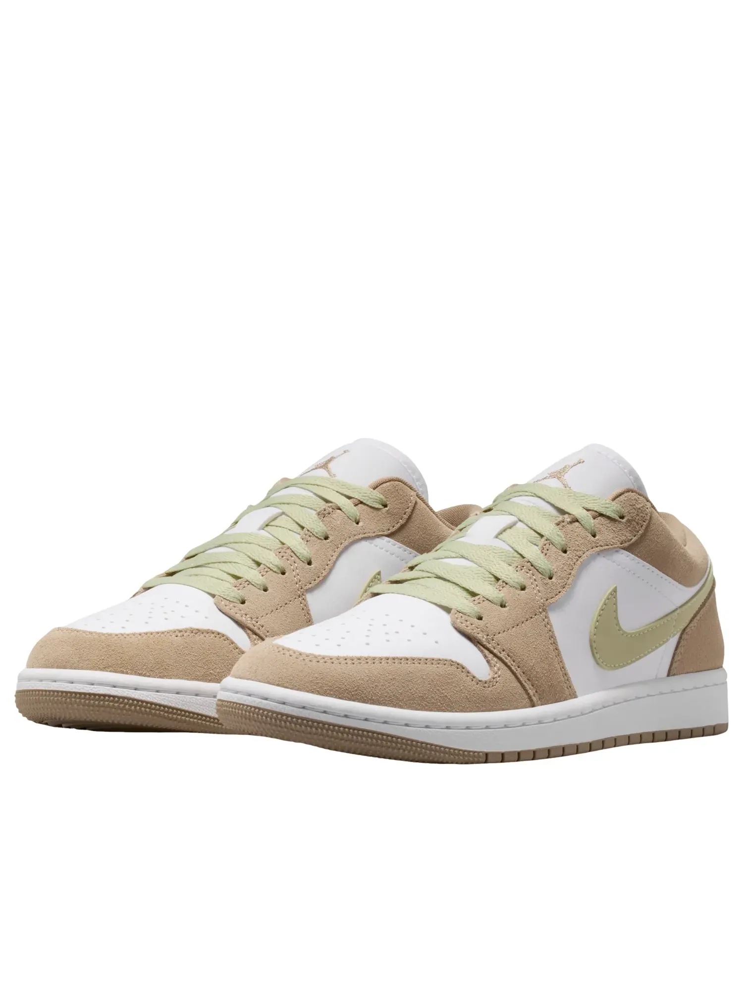 Кроссовки (WMNS) Air Jordan 1 Low 'Khaki Olive Aura' — изображение 4 из 7, белый