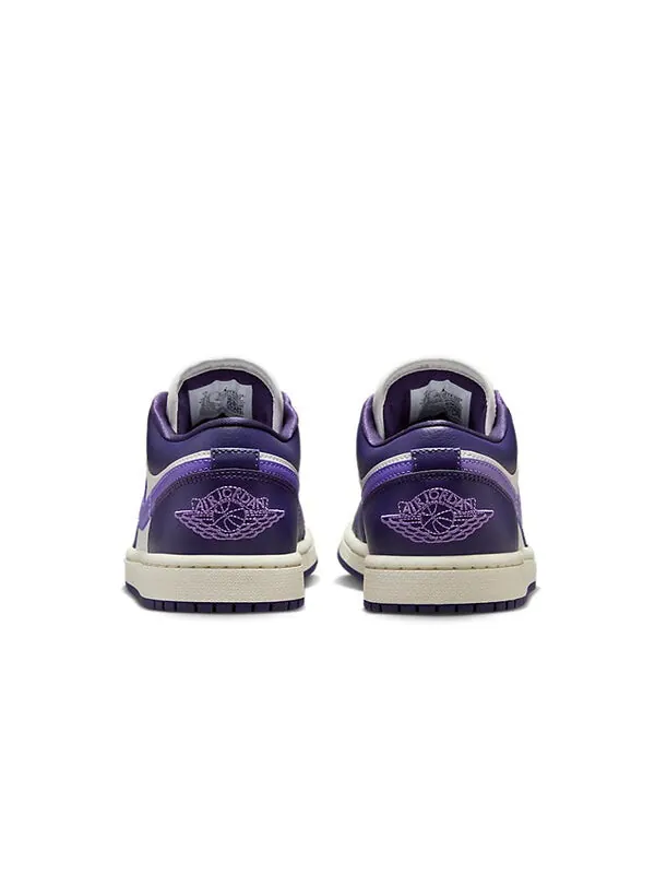 Кроссовки (WMNS) Air Jordan 1 Low 'Purple Sail' — изображение 4 из 4, фиолетовый
