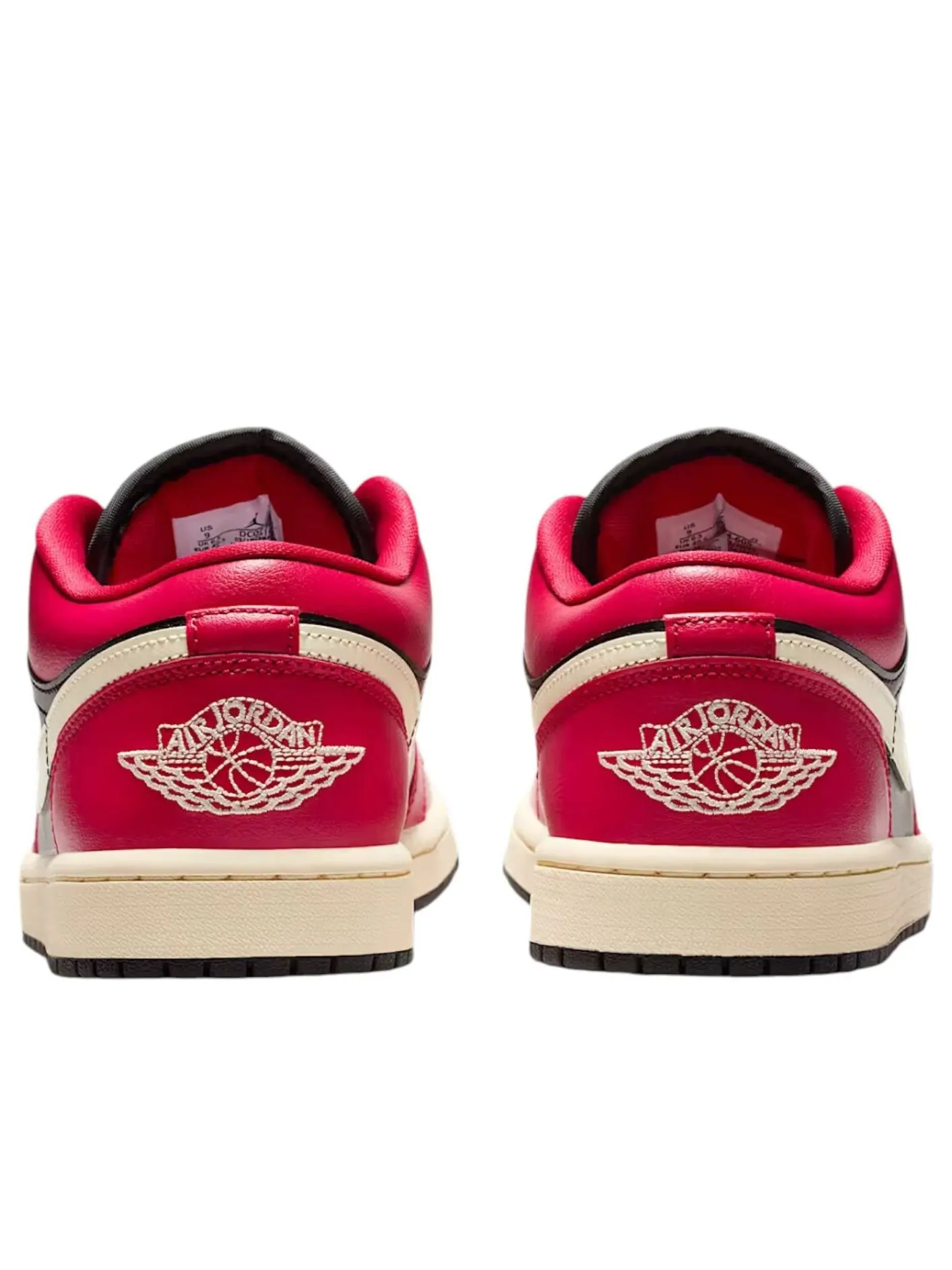 Кроссовки (WMNS) Air Jordan 1 Low 'Mystic Hibiscus Black Coconut Milk' — изображение 4 из 6, красный