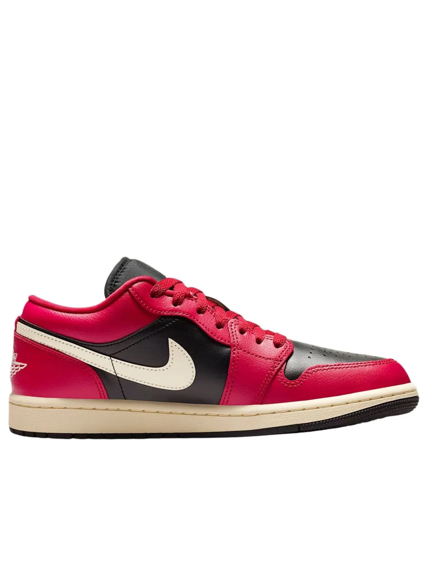 Кроссовки (WMNS) Air Jordan 1 Low 'Mystic Hibiscus Black Coconut Milk' — изображение 6 из 6, красный