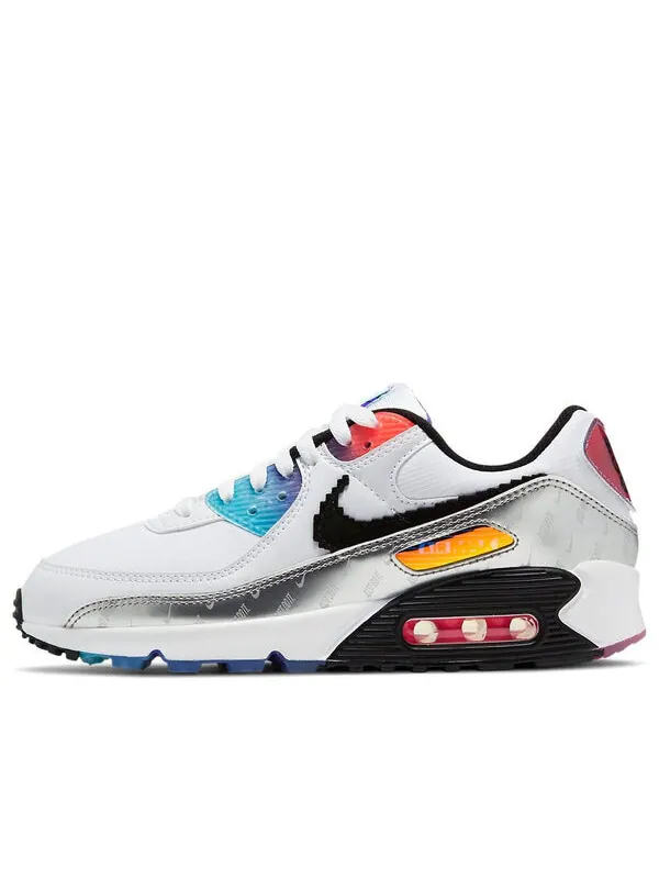 Кроссовки Nike Air Max 90 — изображение 1 из 4, белый/черный/яркий