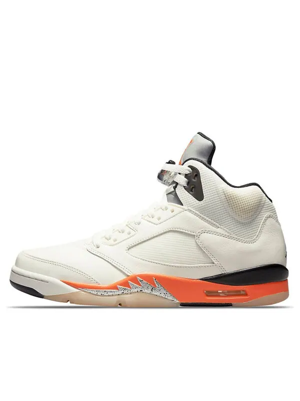 Кроссовки 5 ретро Air Jordan — изображение 1 из 4, белый/мульти-/оранжевый