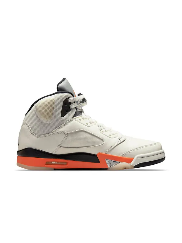 Кроссовки 5 ретро Air Jordan — изображение 2 из 4, белый/мульти-/оранжевый
