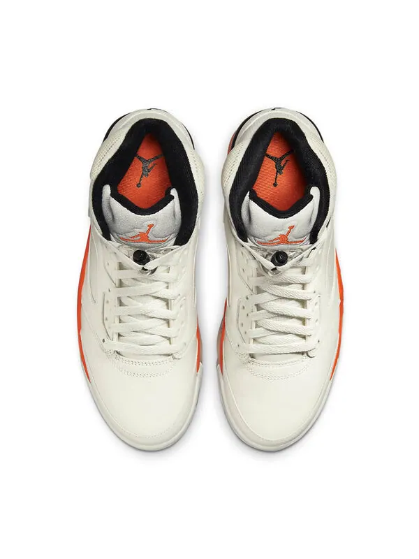Кроссовки 5 ретро Air Jordan — изображение 4 из 4, белый/мульти-/оранжевый