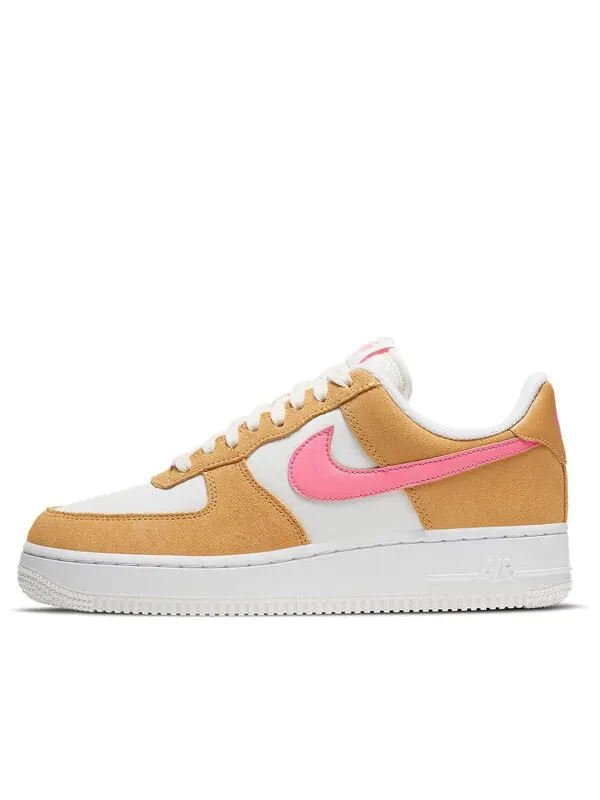 Кроссовки air force 1 '07 'twine electric orange' Nike — изображение 1 из 4, жёлто-розово-белый