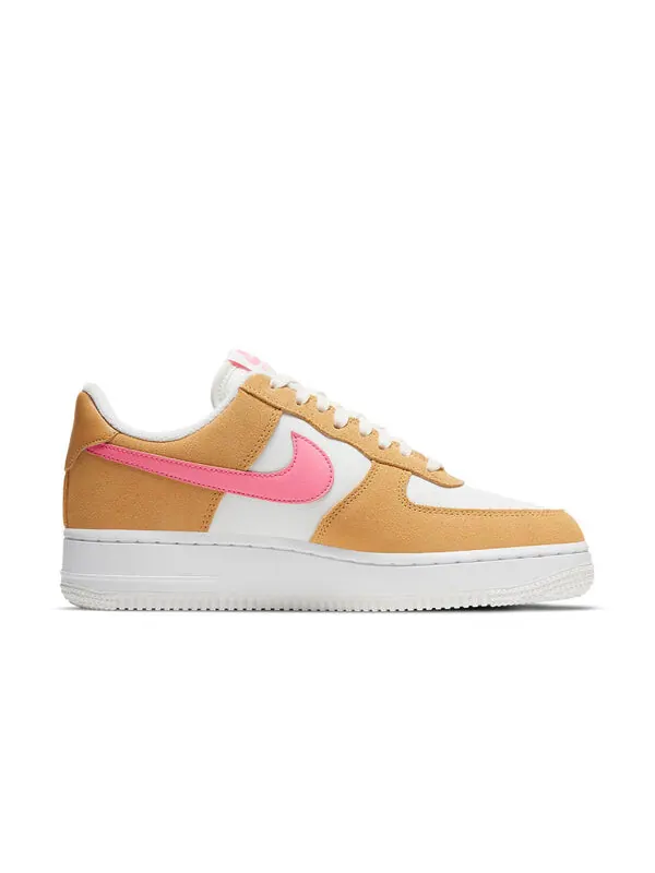 Кроссовки air force 1 '07 'twine electric orange' Nike — изображение 2 из 4, жёлто-розово-белый