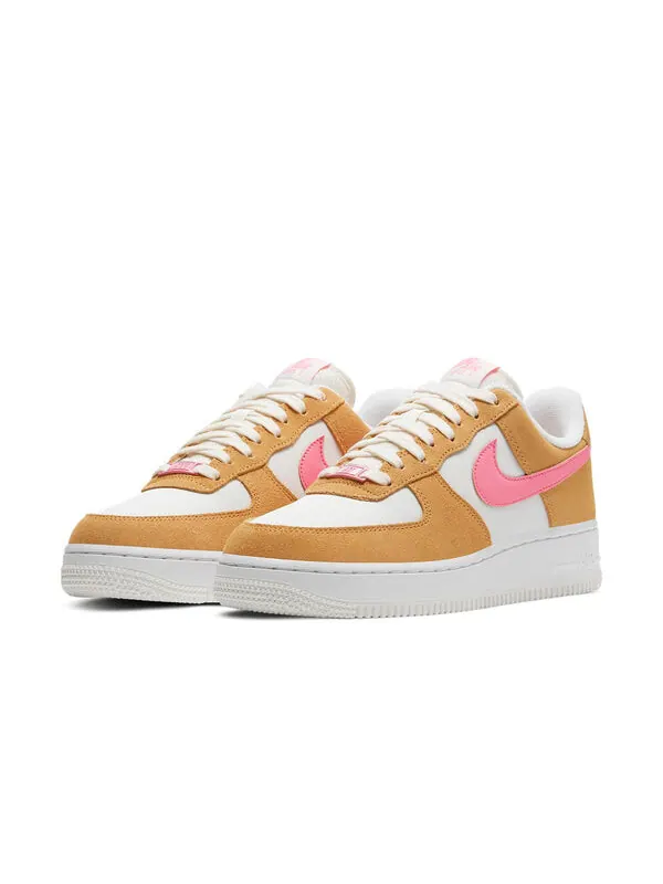 Кроссовки air force 1 '07 'twine electric orange' Nike — изображение 3 из 4, жёлто-розово-белый