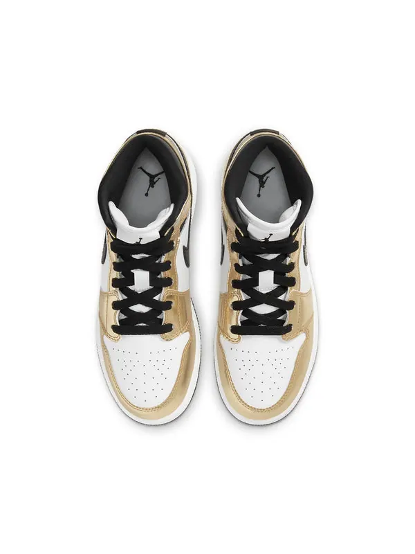 Кроссовки 1 mid se 'metallic gold' Air Jordan — изображение 3 из 4