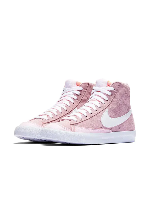 Кроссовки blazer mid vintage '77 'pink foam' Nike — изображение 3 из 4, белый/розовый