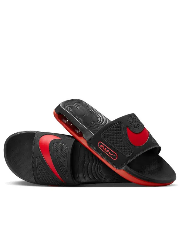 Тапочки air max cirro slide 'black university red' Nike — изображение 1 из 4, черный/красный