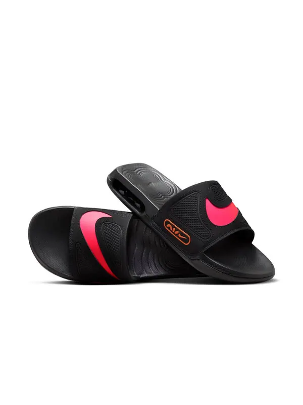 Тапочки air max cirro slides 'black racer pink' Nike — изображение 3 из 4, черный/розовый