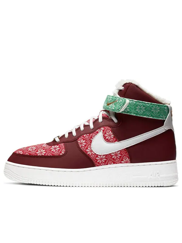 Кроссовки air force 1 высокие Nike — изображение 1 из 4, красный/зеленый/белый