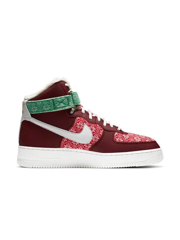 Кроссовки air force 1 высокие Nike — изображение 2 из 4, красный/зеленый/белый