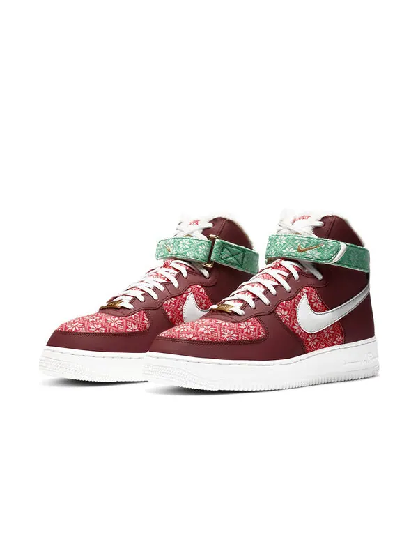 Кроссовки air force 1 высокие Nike — изображение 3 из 4, красный/зеленый/белый