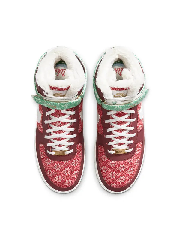 Кроссовки air force 1 высокие Nike — изображение 4 из 4, красный/зеленый/белый