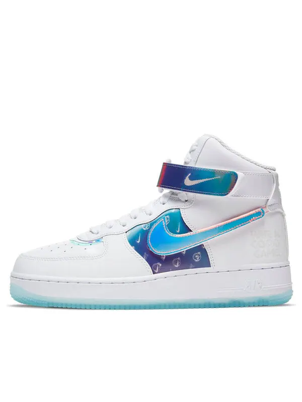 Кроссовки air force 1 high lx Nike — изображение 1 из 4, белый/синий