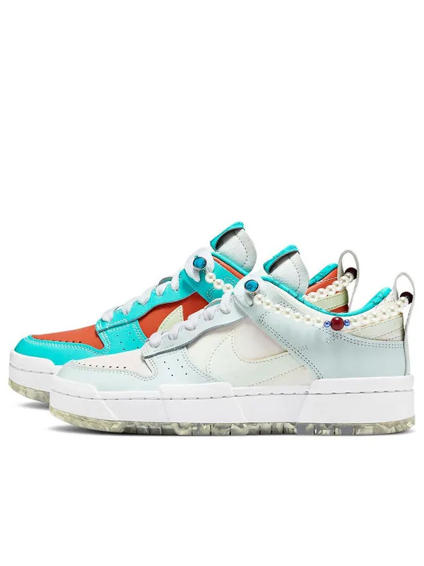 Кроссовки dunk low destroy фиолетовый Nike — изображение 1 из 4, белый/зеленый