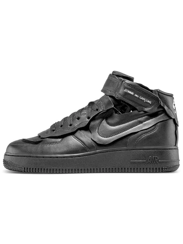 Кроссовки x Comme Des garcons Air Force 1 Mid Nike — изображение 2 из 4, черный