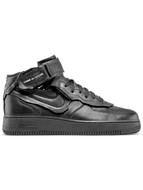Кроссовки x Comme Des garcons Air Force 1 Mid Nike — изображение 3 из 4, черный