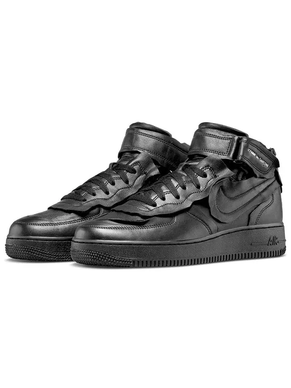 Кроссовки x Comme Des garcons Air Force 1 Mid Nike — изображение 4 из 4, черный