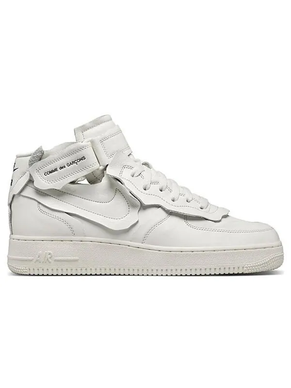Кроссовки x Comme Des garcons Air Force 1 Mid Nike — изображение 3 из 4, белый