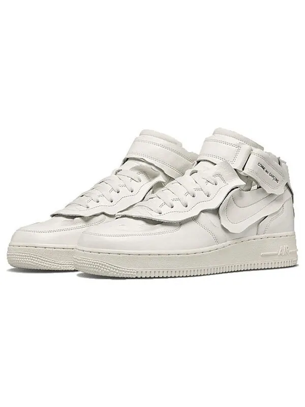 Кроссовки x Comme Des garcons Air Force 1 Mid Nike — изображение 4 из 4, белый