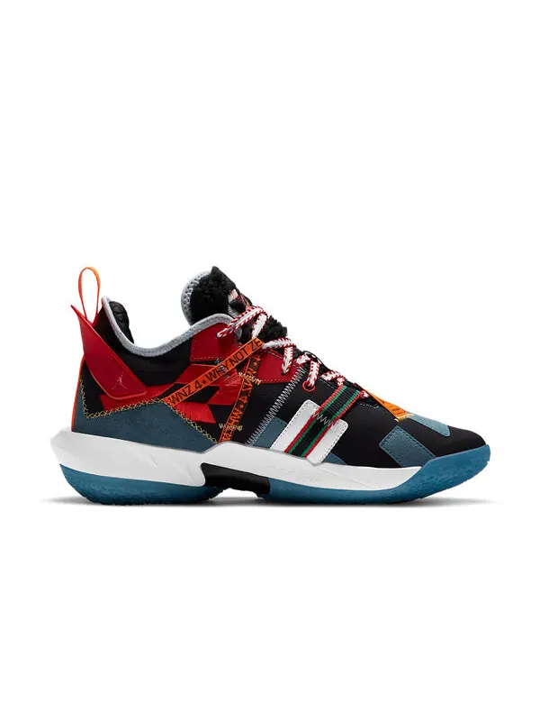 Кроссовки facetasm x why not zer0.4 premium pf Air Jordan — изображение 2 из 4, черный/синий/оранжевый