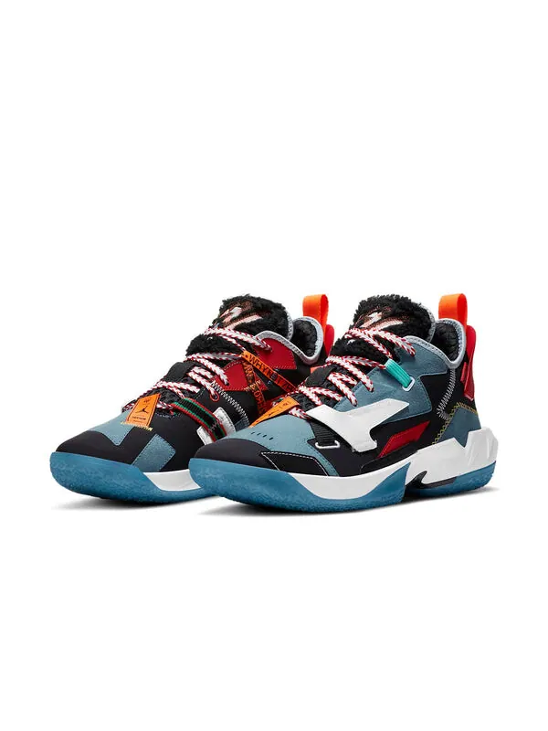Кроссовки facetasm x why not zer0.4 premium pf Air Jordan — изображение 3 из 4, черный/синий/оранжевый