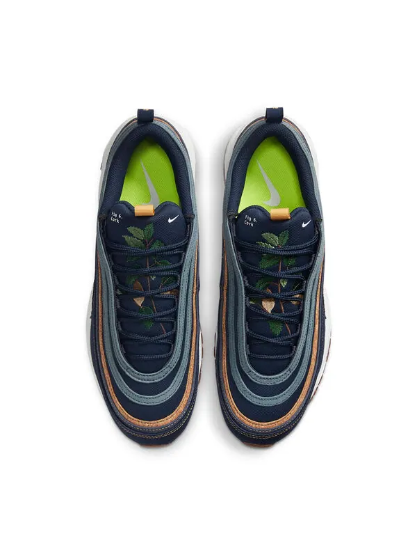 Кроссовки air max 97 se 'cork - obsidian' Nike — изображение 4 из 4, синий/белый