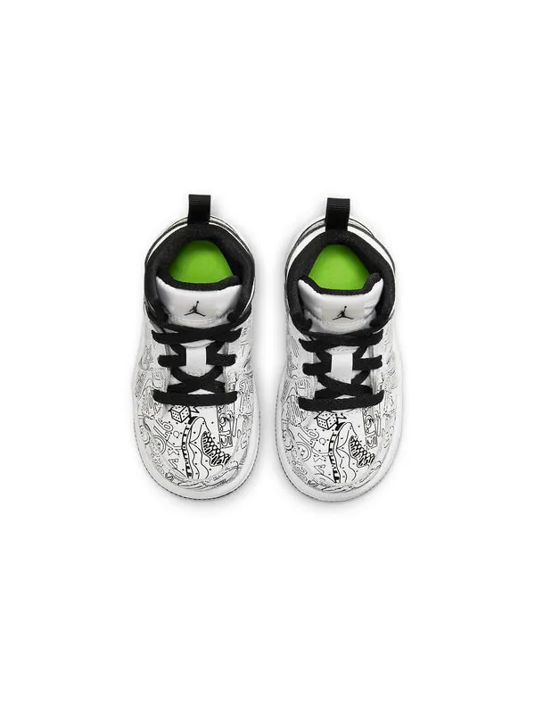 Кроссовки 1 средний размер Air Jordan — изображение 4 из 4, белый/черный