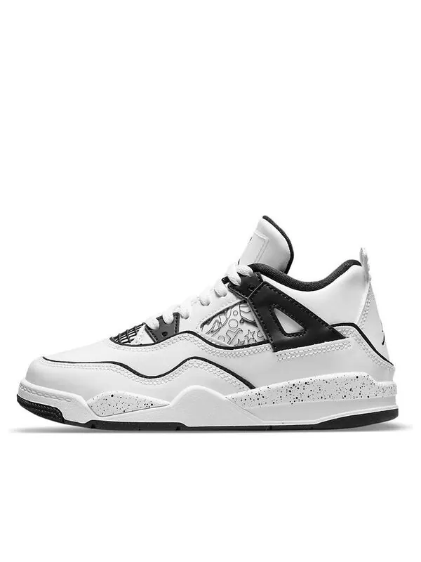 Кроссовки 4 ретро Air Jordan — изображение 1 из 4, черный/белый