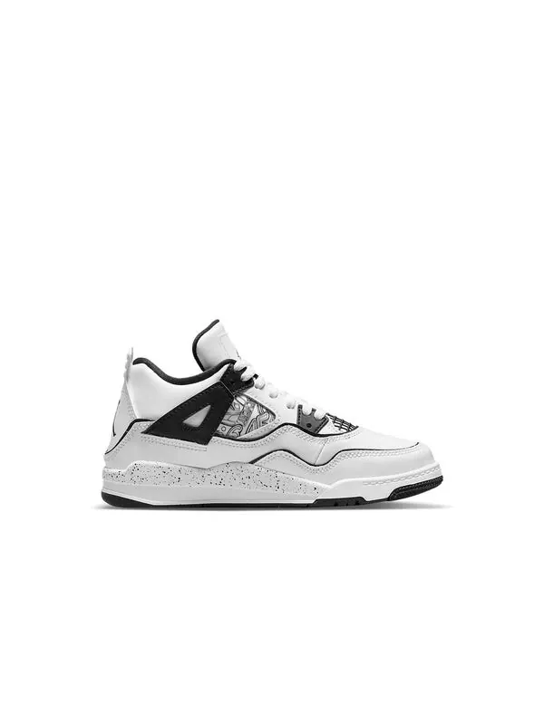 Кроссовки 4 ретро Air Jordan — изображение 2 из 4, черный/белый
